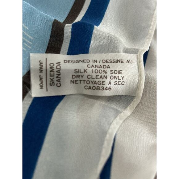 SKEMO CANADA Arctic Scene Tony & Eleanor Paine Pink Silk Scarf Pointed Ends - Picture 6 of 8